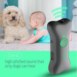 Ultrasonic Dog Repeller Rechargeable Anti Barking Pet Control Device Hand-Held Dogs Behavior Training Tool - Emete store