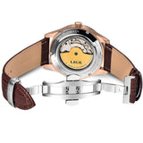LIGE Brand Men Watches Automatic Mechanical Watch Tourbillon Sport Clock Leather Casual Business Retro Wristwatch Relojes Hombre - Emete store