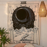 150*200cm  Mandala Tapestry Wall Hanging Witchcraft Hippie Beach Throw Rug Moon Travel Boho Bohemian Home Art Psychedelic Tapestries Decor