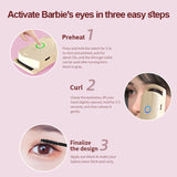 Electric eyelash curler three speed temperature portable novel and long-lasting curly eyelashes electric eyelash curler