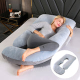 Emete J-shaped pregnancy sleeping pillow