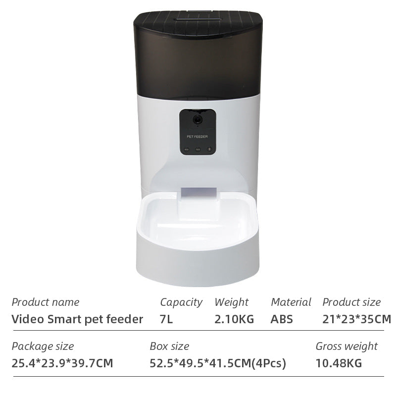 Wifi Smart APP Pet Feeder Household use Microchip Dog Automatic Pet Feeder Automatic Pet Feeder - Emete store