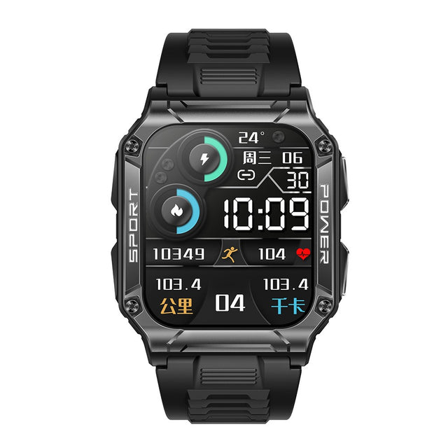 NX6 smart watch Bluetooth call 1.95 inch large screen compass heart rate blood oxygen IP68 waterproof - Emete store