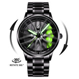 New Top Brand Luxury Mens Watches Stainless Steel Car Wheel Hub Quartz Watch For Men Military Sport Watch Relogio Masculino - Emete store