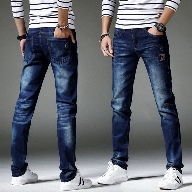 Denim Skinny Jeans Distressed Men - Emete Store