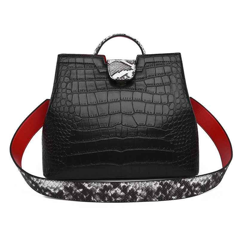 Bold & Bossy: Croc Chic Tote ladies handbag large capacity - Emete Store