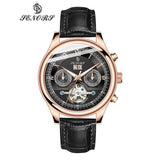 SenorsSN170 Automatic Mechanical Watch Men Luxury Military Leather Wrist Watch Man Clock Fashion Chronograph Wristwatch - Emete store