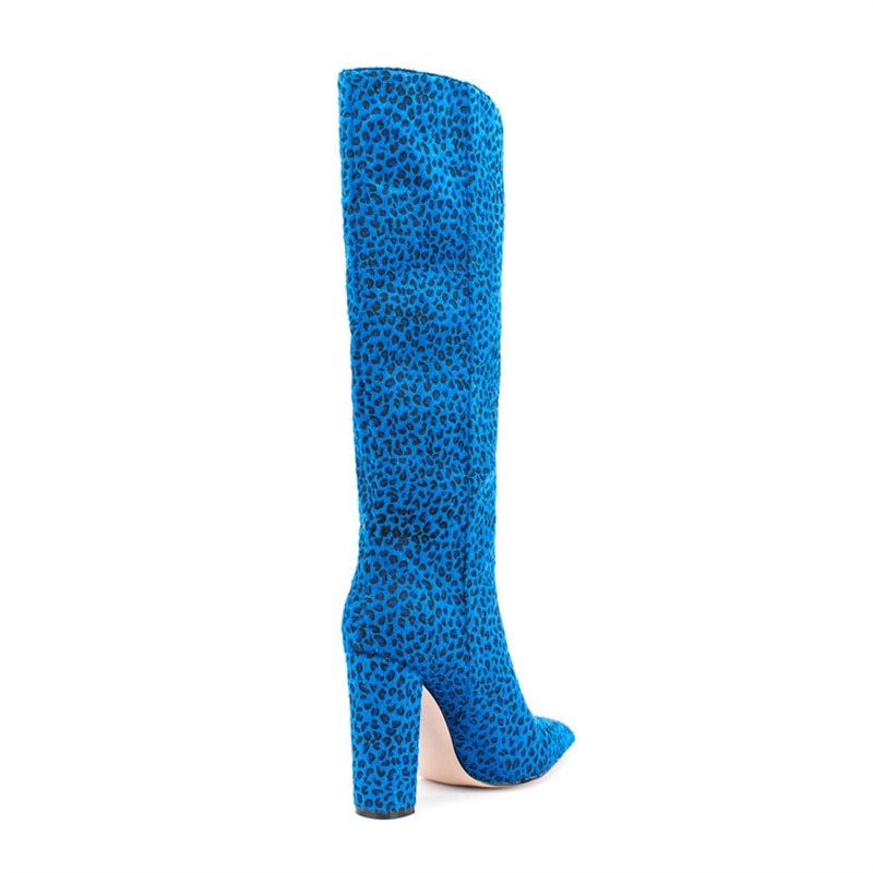 Leopard Print Knee High Boots eprolo