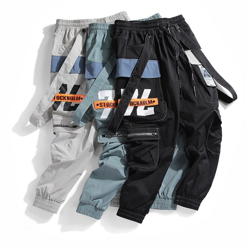 CHAIFENKO New Hot Jogger Leisure Sports Trousers Men Hip Hop Streetwear Beam Foot Cargo Pants Fashion Printing Men Pants