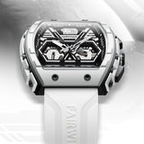 Men's multi-functional cool three eye shaking sonic explosive casual quartz wristwatch - Emete store