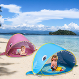 Children's beach tent seaside sun protection and shading fully automatic sand pit tent house