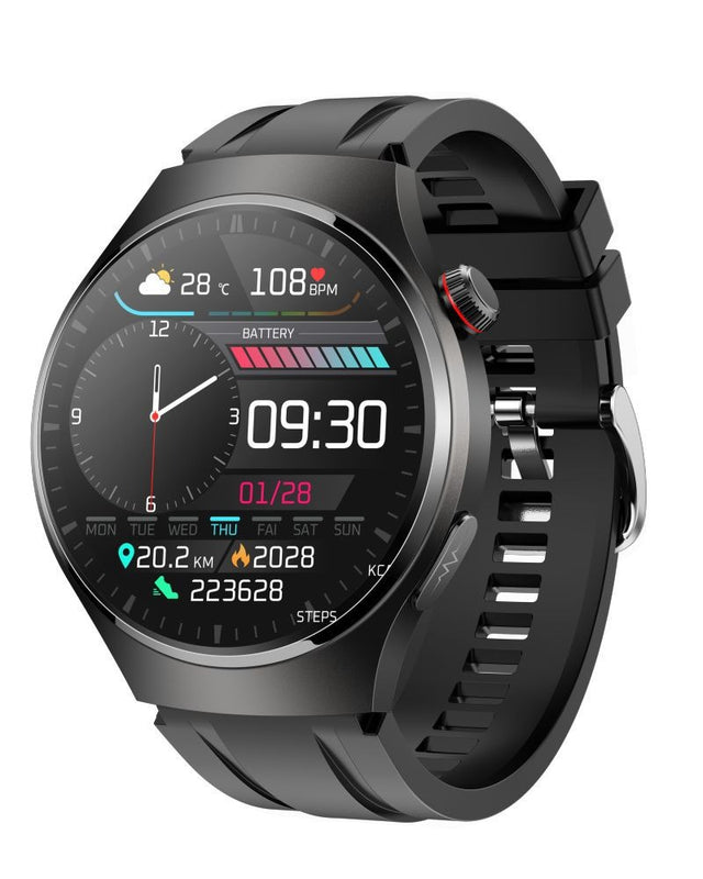 Smart watch non-invasive blood glucose measurement AMOLED ECG heart rate monitoring Bluetooth call sports watch - Emete store