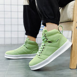 High top suede board shoes Air Force thick sole breathable sports student casual workwear shoes men