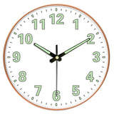 8-inch [20CM] creative living room clock, night light bedroom, simple and non perforated clock wall, clock watch wall