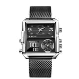 Lige New Electronic Quartz Dual Display Watch Men's Waterproof Watch Multi-Function Electronic Watch Quartz Watch - Emete store