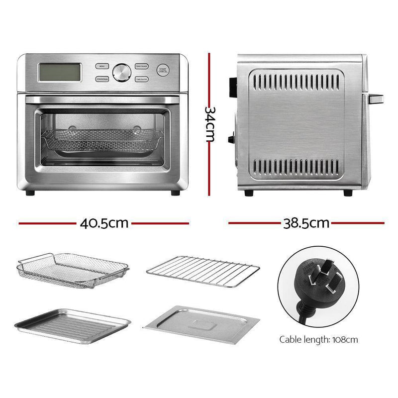 Air Fryer Convection Oven LCD Fryers Kitchen Cooker Accessories -20L