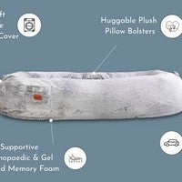 Dog Bed for Humans Portable Pet Bed Giant Dog Bed Human Bed Cat Bed Dog Bed - Emete store
