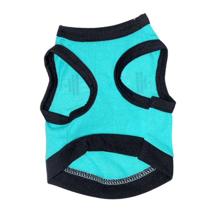 Pet Clothes Dog Clothes Cotton Sweat Weight Lifting Small Dog Pet Vest Spring And Summer - Emete Store