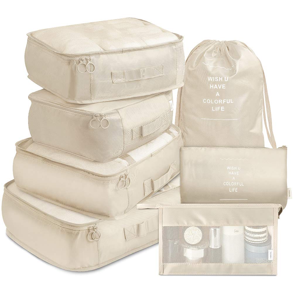 Travel Storage Bag 7-Piece Set Of Travel Thickened Suitcase Clothing Classification Storage Bag