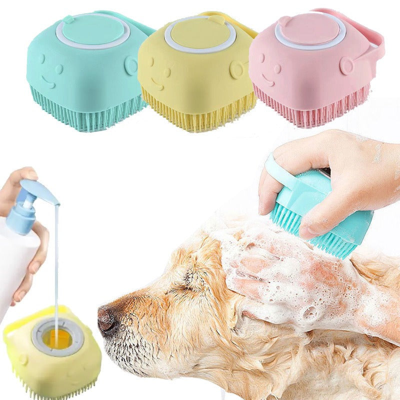 Pet shower brush