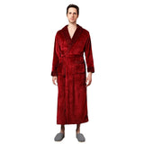 Women's double-sided thick couple bathrobe long autumn and winter coral fleece men's ankle length winter nightgown robe