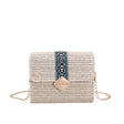 Simple Woven Messenger Hand Bag Small Square Bag - Emete Store