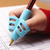 Two-Finger Pen Holder Silicone Baby Learning Writing Tool Correction Device Pencil Set Stationery 3 Piece Set Gift 2 Piece Fish