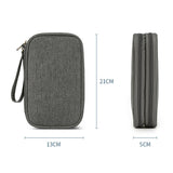 New Flat Digital Multifunctional Portable Travel Data Cable Storage Bag