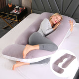 Emete J-shaped pregnancy sleeping pillow