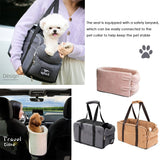 Puppy Cat Bed Car Console Pet Litter Portable Car Handrail Dog Cat Mat Travel Bed Safety Pet Seat - Emete store