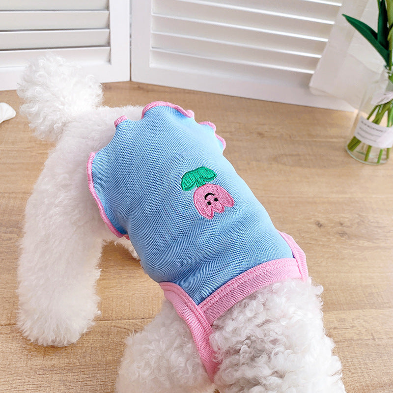 Mile Pet Dog Slim Summer Sheer Schnauzer Pome Teddy Small Dog Bears Cat Clothes - Emete Store