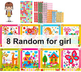 8Pcs Kids DIY Button Stickers Drawing Toys