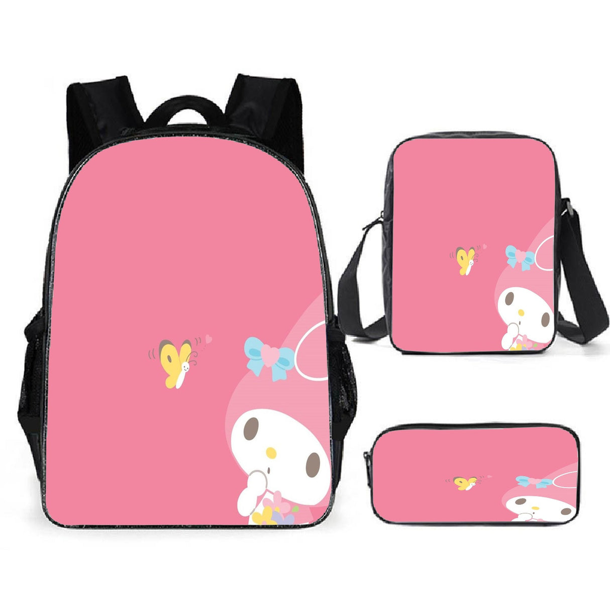 New Cartoon School Bag Printing Custom Bookbag High Quality Backpack Pencil Cases Kids Bags For Girls