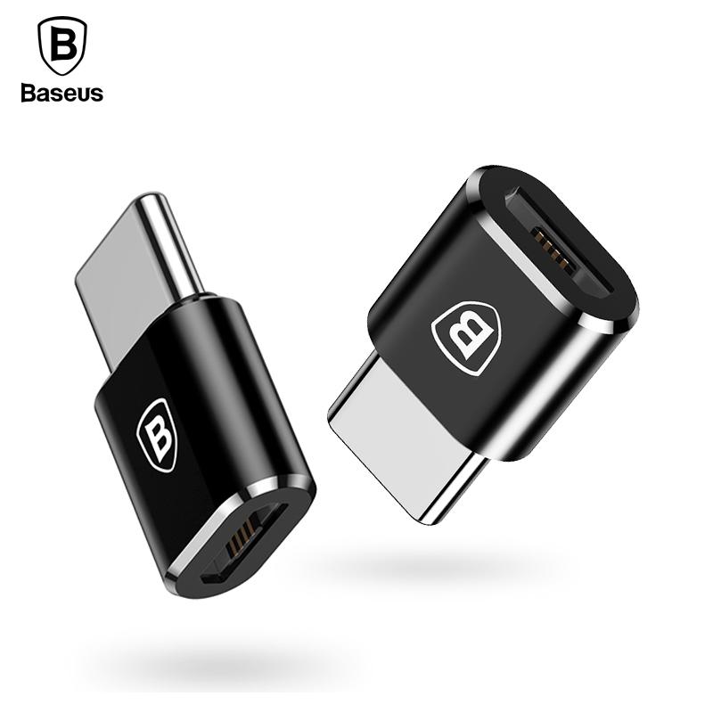 Baseus Micro USB Type C OTG Adapter Type-c Male to Micro USB Female Charger Plug Adapter Converter Micro USB to USB-C Adapter