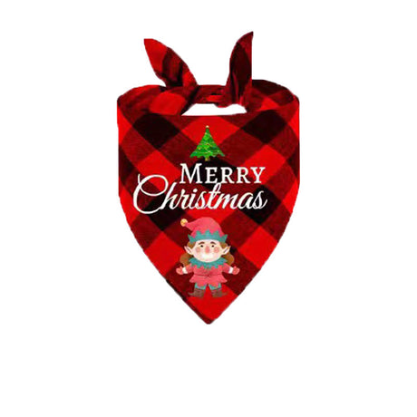 Christmas Day Border Protection Pet Small, Medium, and Large Dogs, Dogs, Cats, Teddy Triangular Towels, Water Jars - Emete store