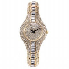 MISSFOX V196 30mm Small Womens Watch Shockproof Waterproof Luxury Ladies Ar Metal Watch bracelets Rhinestone Bu Cheap Chinese Watches - Emete store