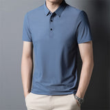 POLO shirt men's light business short sleeved Paul shirt loose fitting T-shirt Father's Day