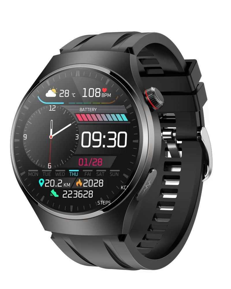 Smart watch non-invasive blood glucose measurement AMOLED ECG heart rate monitoring Bluetooth call sports watch - Emete store