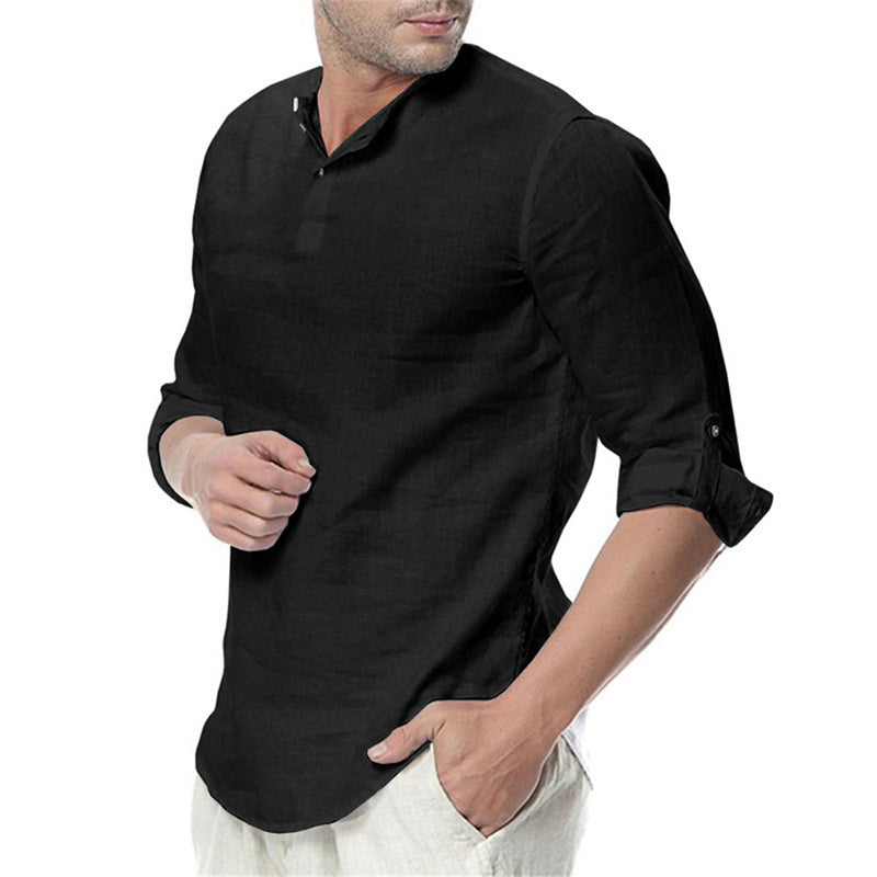 Men's Casual Breathable Solid Shirt