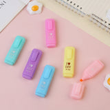 1 PCS Cute Mini Highlighter Lovely Cartoon Paint Marker Pen School Office Office Stationery Supply Capsule Vitamin Kawaii Funny