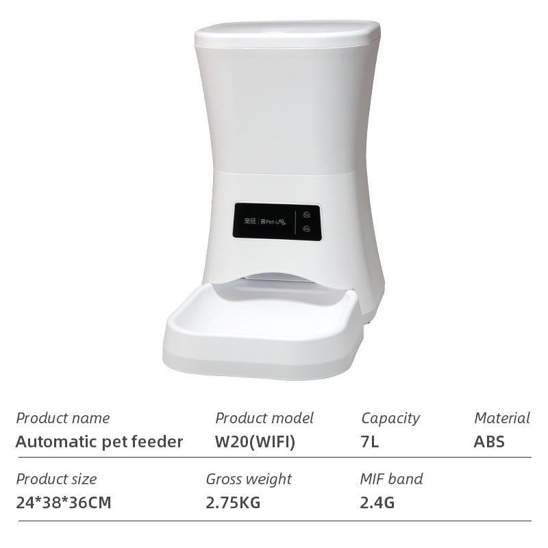 Wifi Smart APP Pet Feeder Household use Microchip Dog Automatic Pet Feeder Automatic Pet Feeder - Emete store