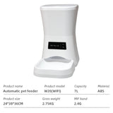 Wifi Smart APP Pet Feeder Household use Microchip Dog Automatic Pet Feeder Automatic Pet Feeder - Emete store