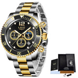New Quartz Watch Men's Sports Waterproof Watch Multifunctional Chronograph - Emete store