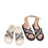 Shit feeling slippers for women in summer, slip resistant sandals for outdoor wear, cool new sandals for summer