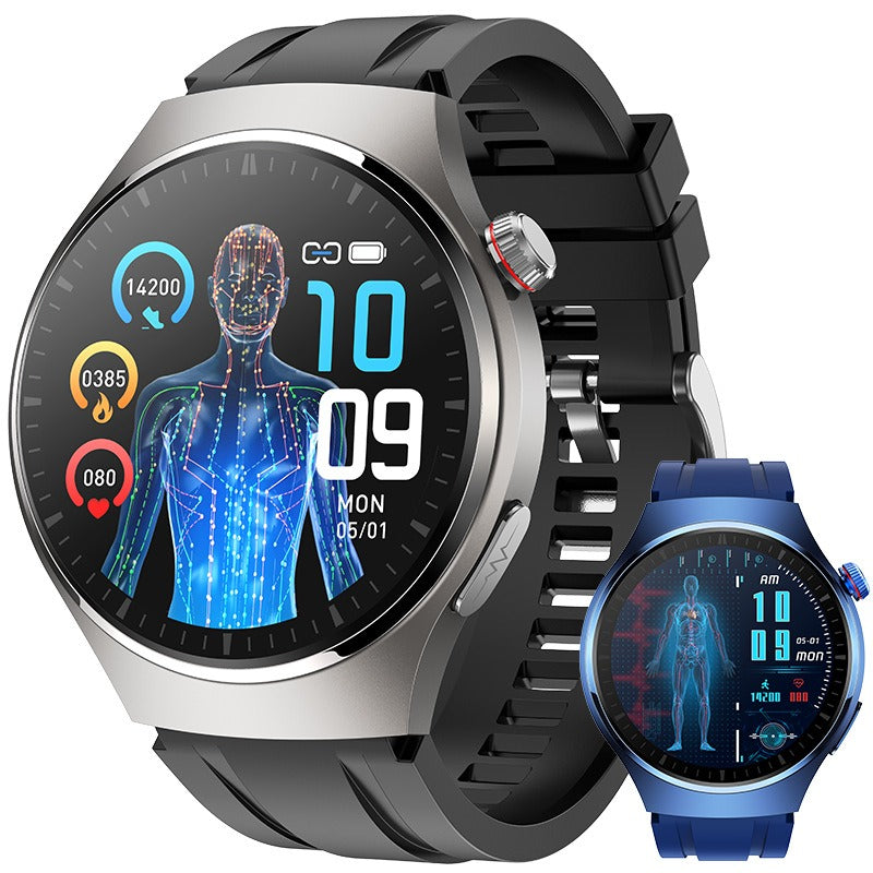 Smart watch non-invasive blood glucose measurement AMOLED ECG heart rate monitoring Bluetooth call sports watch - Emete store