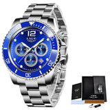 New Quartz Watch Men's Sports Waterproof Watch Multifunctional Chronograph - Emete store
