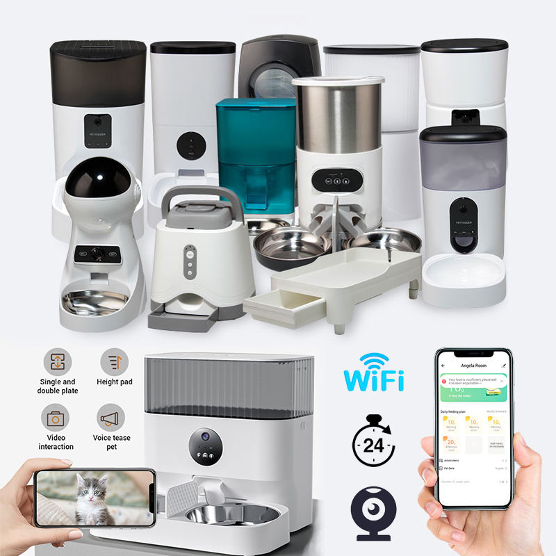 Wifi Smart APP Pet Feeder Household use Microchip Dog Automatic Pet Feeder Automatic Pet Feeder - Emete store