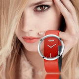 DOM fashion Women Watches Luxury Women Bracelet Quartz twatch for women Quartz Watch wristwatch girl waterproofk genuine leather - Emete store