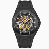 Fully automatic mechanical watch for men fashionable multi-color silicone tape waterproof watch - Emete store