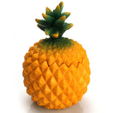 Yellow pineapple skeleton ornament dustproof storage box